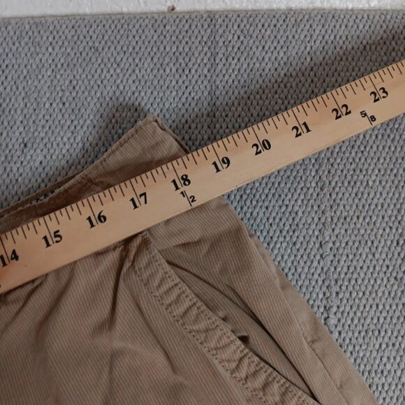 Gap Corduroy Pants Men L 36X32 Tan Loose Wide Straight Leg Button Fly Drawstring - Picture 12 of 16